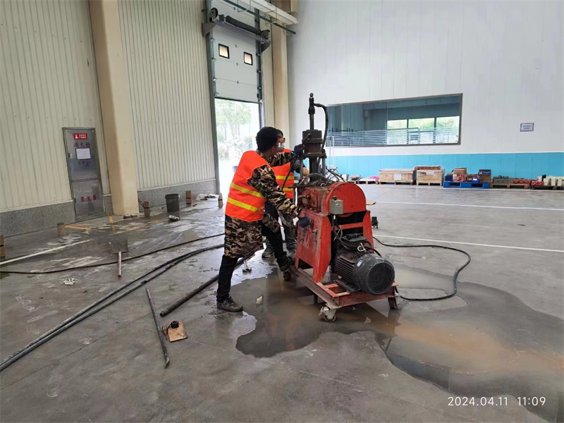 潜江经济开发区厂房地面下沉塌陷注浆加固施工